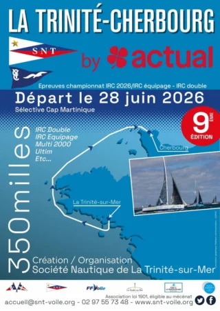 Les inscriptions sont ouvertes ! 🚨

La 9ème édition de La Trinité-Cherbourg s'élancera le 28 juin prochain. ⛵️

👉 Inscrivez-vous dès maintenant : https://sntregate.axyomes.com/client/regate_1.php?regate_id=139703&c