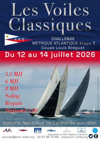 Il ne reste plus que quelques jours pour vous inscrire à nos deux régates de l'été : Les Voiles Classiques et le National 7m50 ! ⛵

Rendez-vous sur l'eau du 12 au 14 juillet pour trois jours de compétition et de convivialité.

⚠️ Les inscriptions clôturent bientôt ! Ne tardez pas à réserver votre place sur la ligne de départ.

👉 Inscrivez-vous ici : 
- Voiles Classiques : https://sntregate.axyomes.com/client/regate_1.php?regate_id=139704&c
- National 7m50 : https://sntregate.axyomes.com/client/regate_1.php?regate_id=139705&c