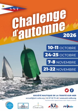 ⛵ Le Challenge d'Automne approche à grands pas ! 🍂

Les inscriptions sont ouvertes ! Ne tardez pas à confirmer votre participation pour cette nouvelle édition.

🗓️ Le premier week-end de l'événement a lieu les 10 et 11 octobre.

👉 Pour vous inscrire, c'est par ici : https://snt-voile.org/regates/event/challenge-dautomne-2026